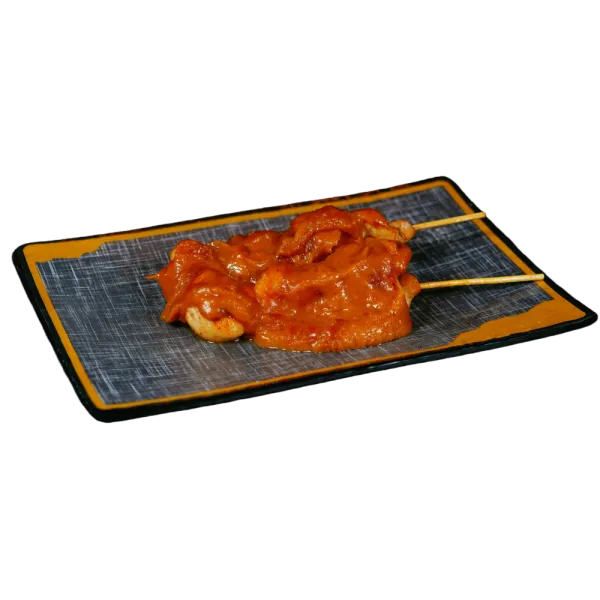 Pollo satay a la plancha