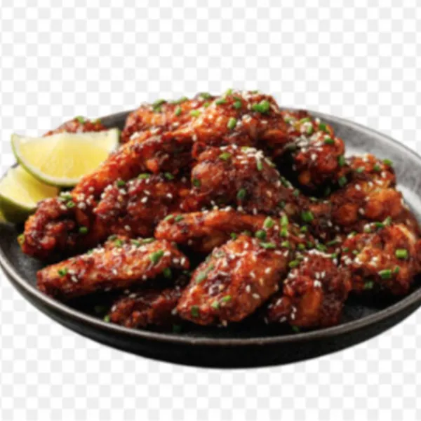 Alitas de pollo fritas al estilo coreano