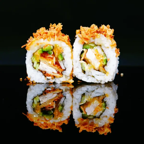 Pato pekín con cebolla y pepino