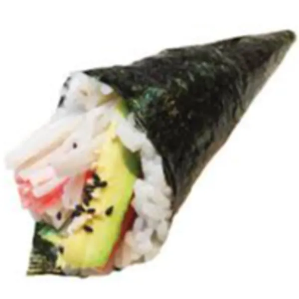 Temaki surimi,salmón, aguacate, pepino