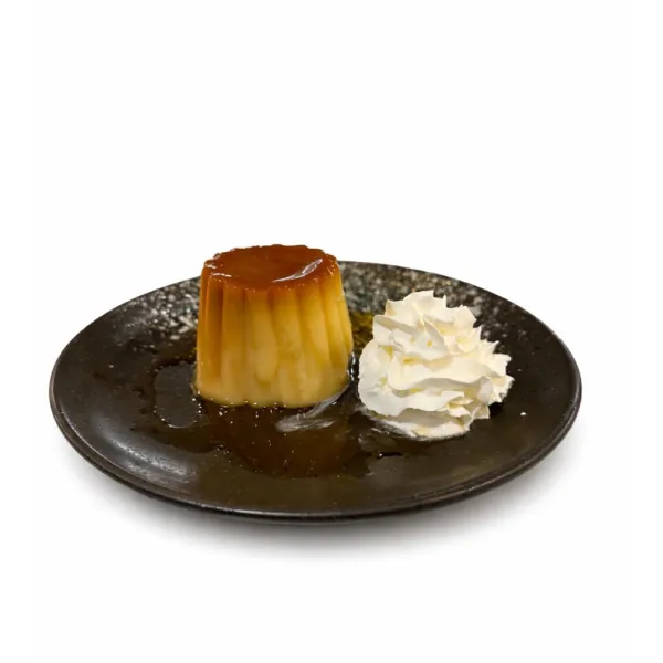 Flan con nata