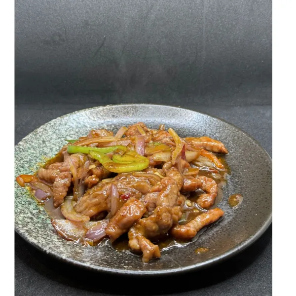 Ternera salteada al estilo Sichuan