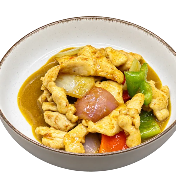 POLLO CON SALSA CURRY