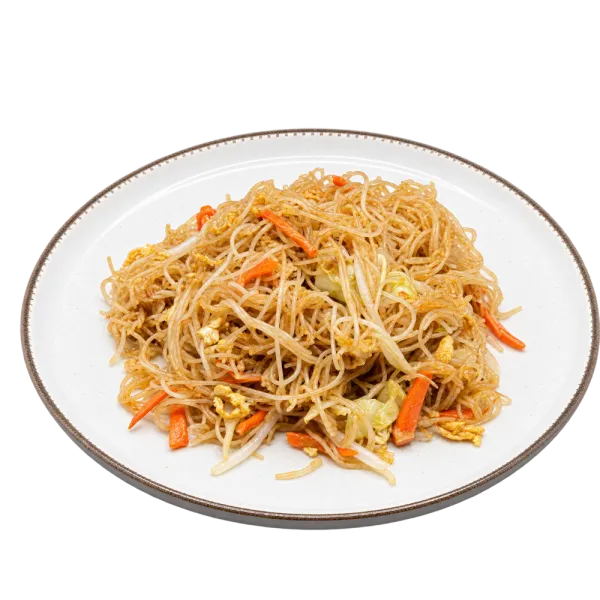 Fideos de arroz salteados