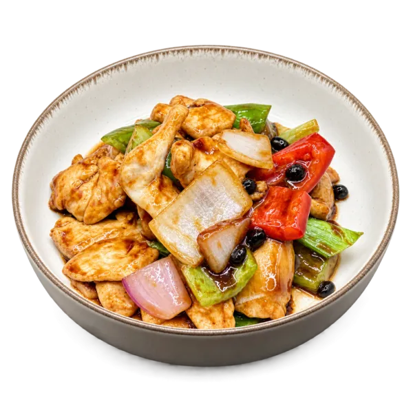 Pollo con frijoles negros