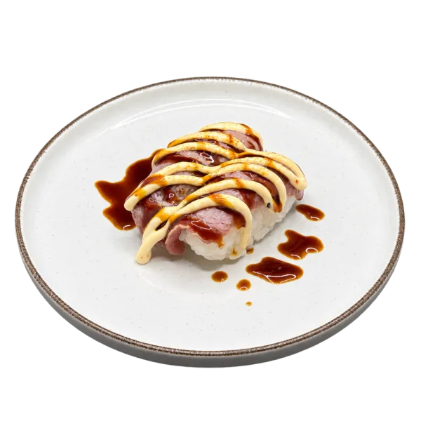 Nigiri ternera flambeado