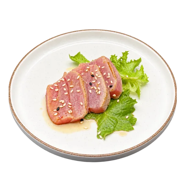 Tataki atun flambeado